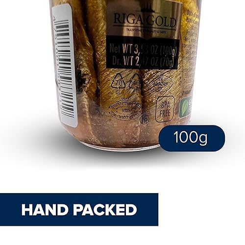 Miniatura 4 de Riga Gold Espadines ahumados en aceite - capturado salvaje (paquete de 3)