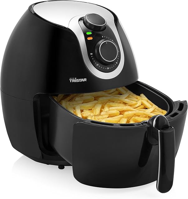 Tristar FR-6996BS Air Fryer XL, 5,2 L, 1800 W, Adjustable Thermostat, Timer, Black