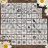 Vista 22 de Marspark 66 plantillas pequeñas de primavera y Pascua para manualidades, plantillas reutilizables de 3 pulgadas para pintar sobre madera, plantillas