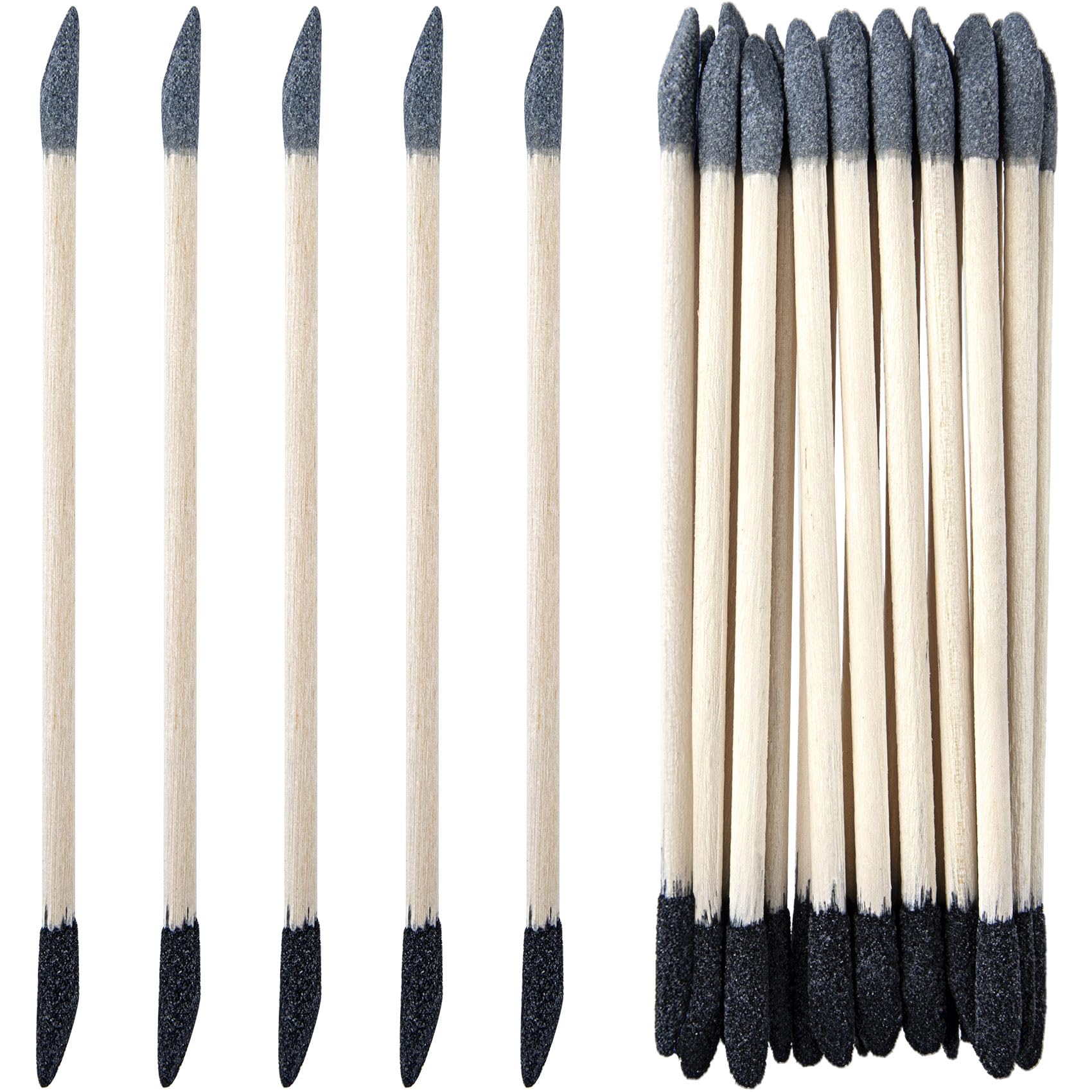 10 Pcs Sanding Sticks Double End 5.5 x 0.2 Inch Matchsticks Sanding Twigs 150/280 Grit Fine Detailing Polishing Tool for Plastic Models Miniatures Wood Hobby Stuffers