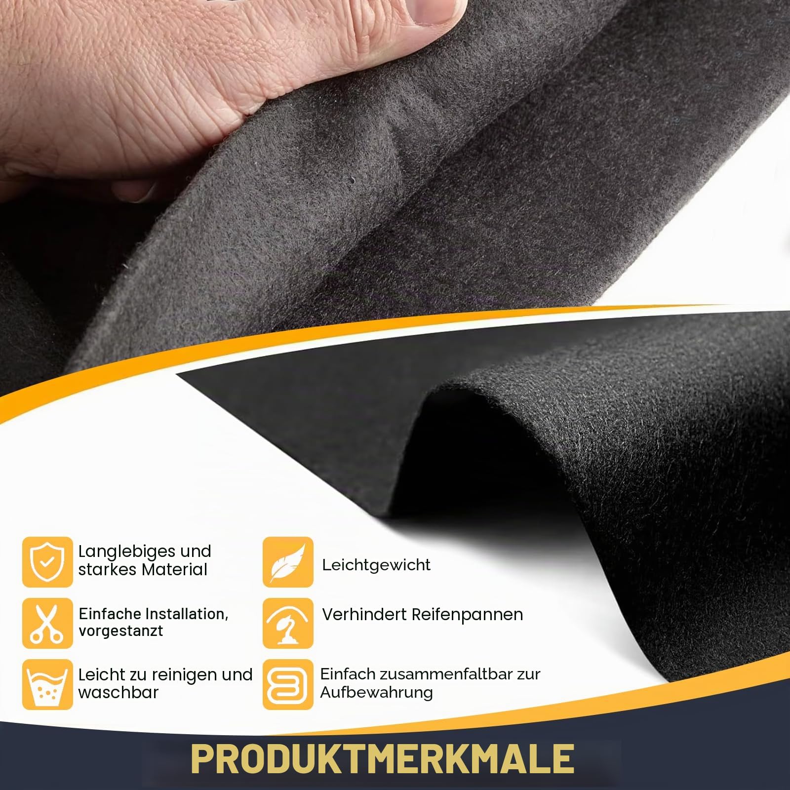 Pool Unterlage Rund, Poolunterlage rutschfeste Unterlage Ø500cm, Bodenschutzmatte Faltbarer, Bodenplane für Pools Whirlpoolmatte Außenpool Isolation (Ø500cm)