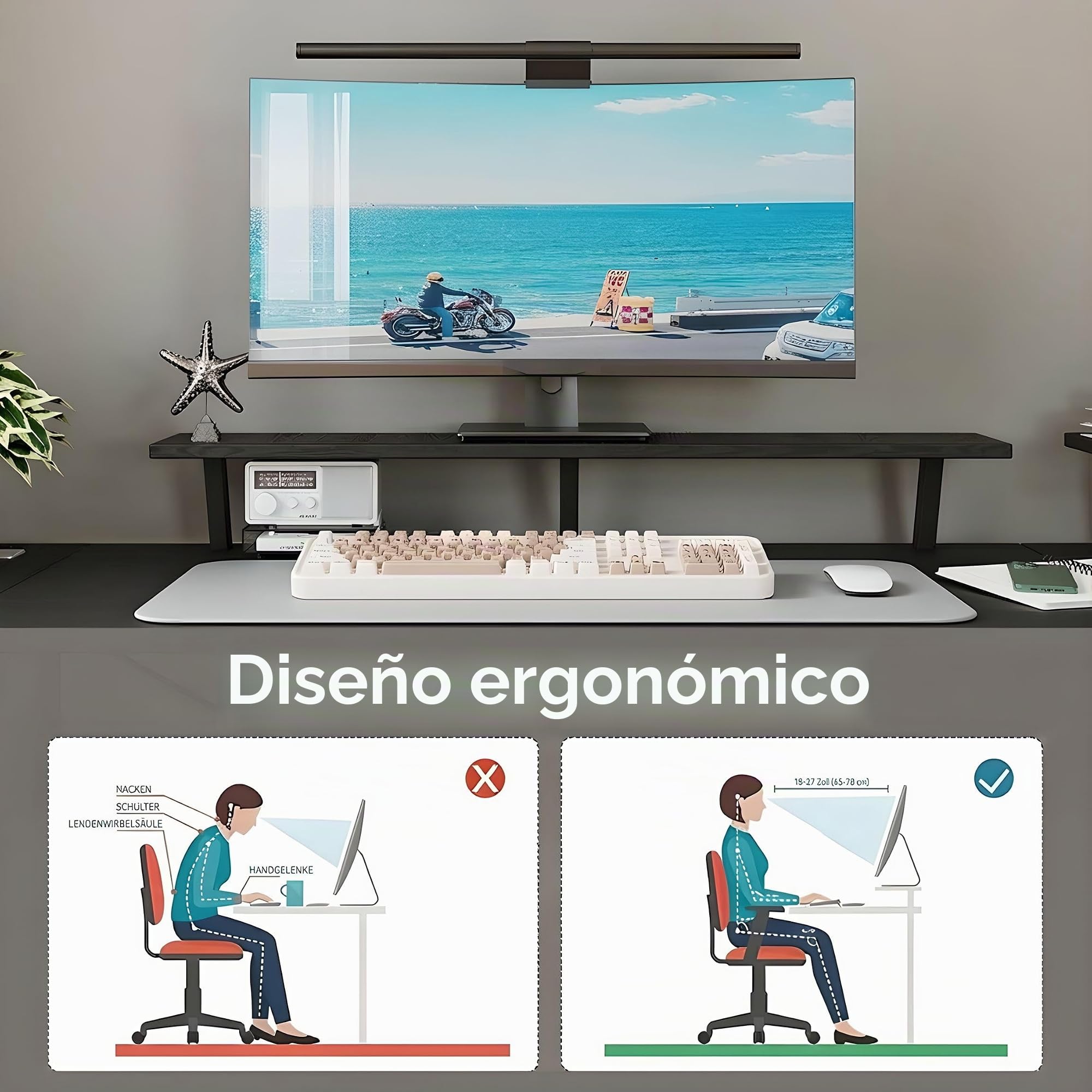 Schreibtisch L Form mit 3 Stoff Schubladen, 140 * 80cm Reversibler Eckschreibtisch mit Monitorständer, Steckdose und USB-Ladeanschluss für Homeoffice, Schwarz