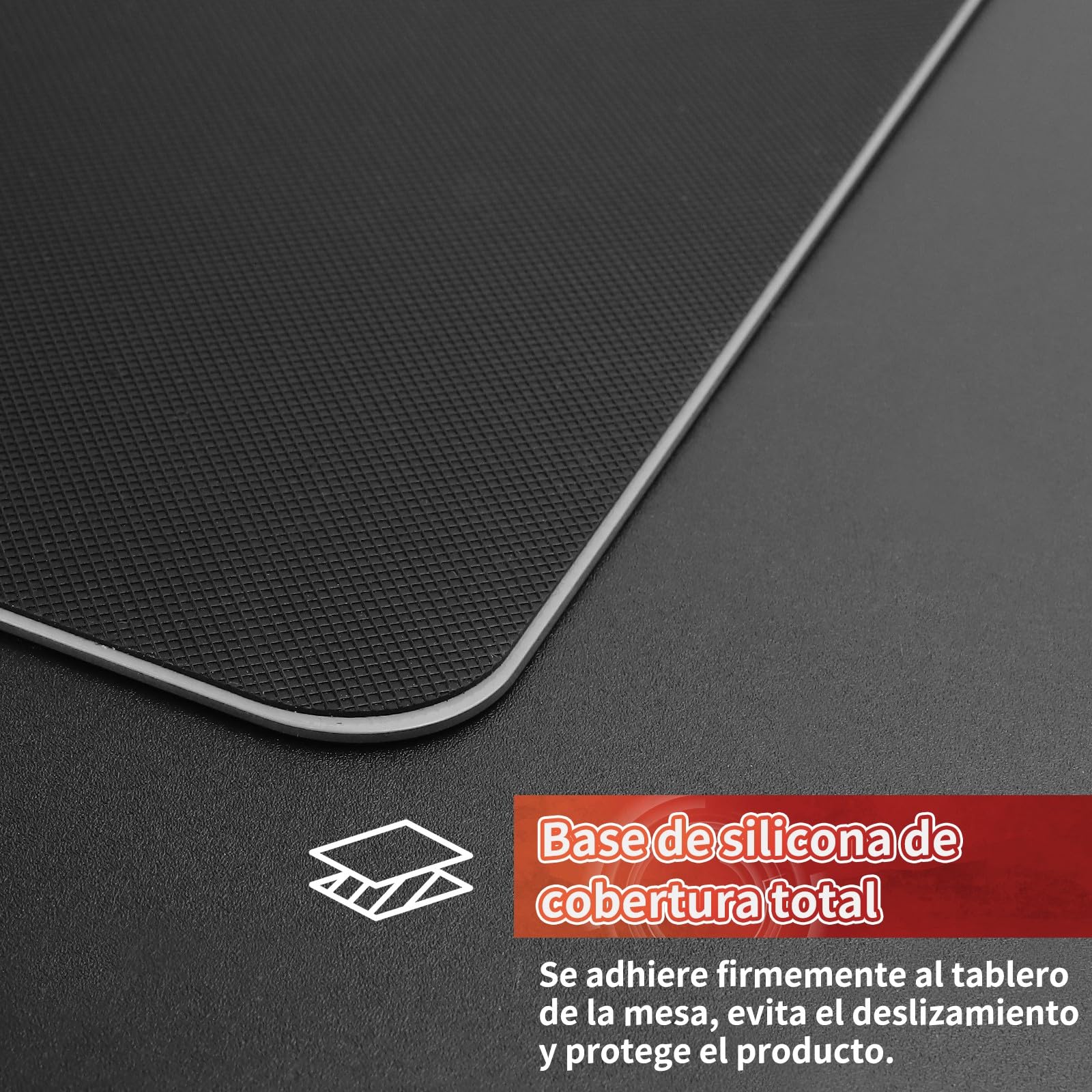 SIROOLAC 2.0 Tappetino Mouse Gioco Vetro, FPS, Base Silicone, Strato in vetro sottile da 1,6 mm, Esperienza Scatto Premium (bianco, 300mm*350mm)