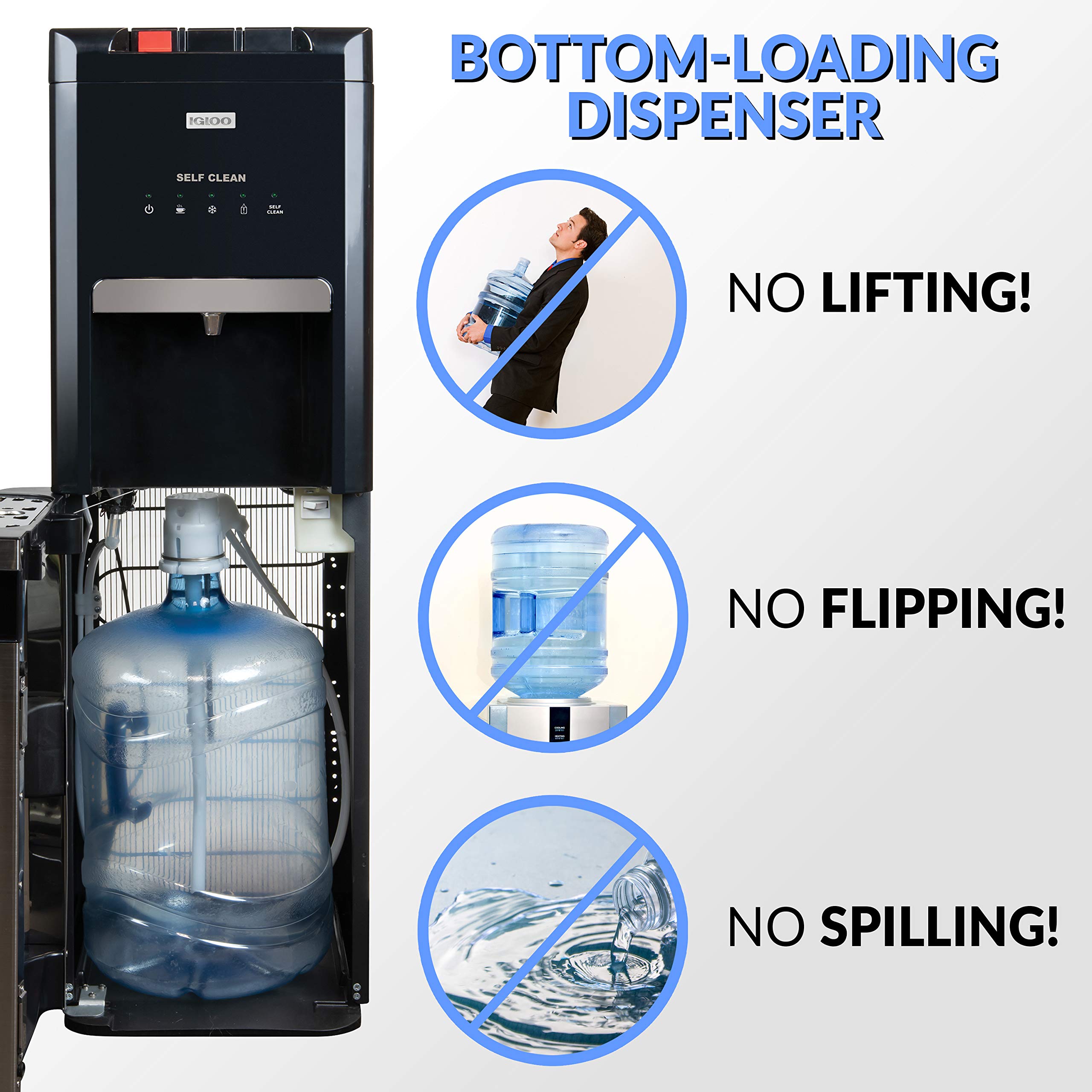 Igloo Stainless Steel Hot, Cold & Room Temperature Ozone SelfCleaning