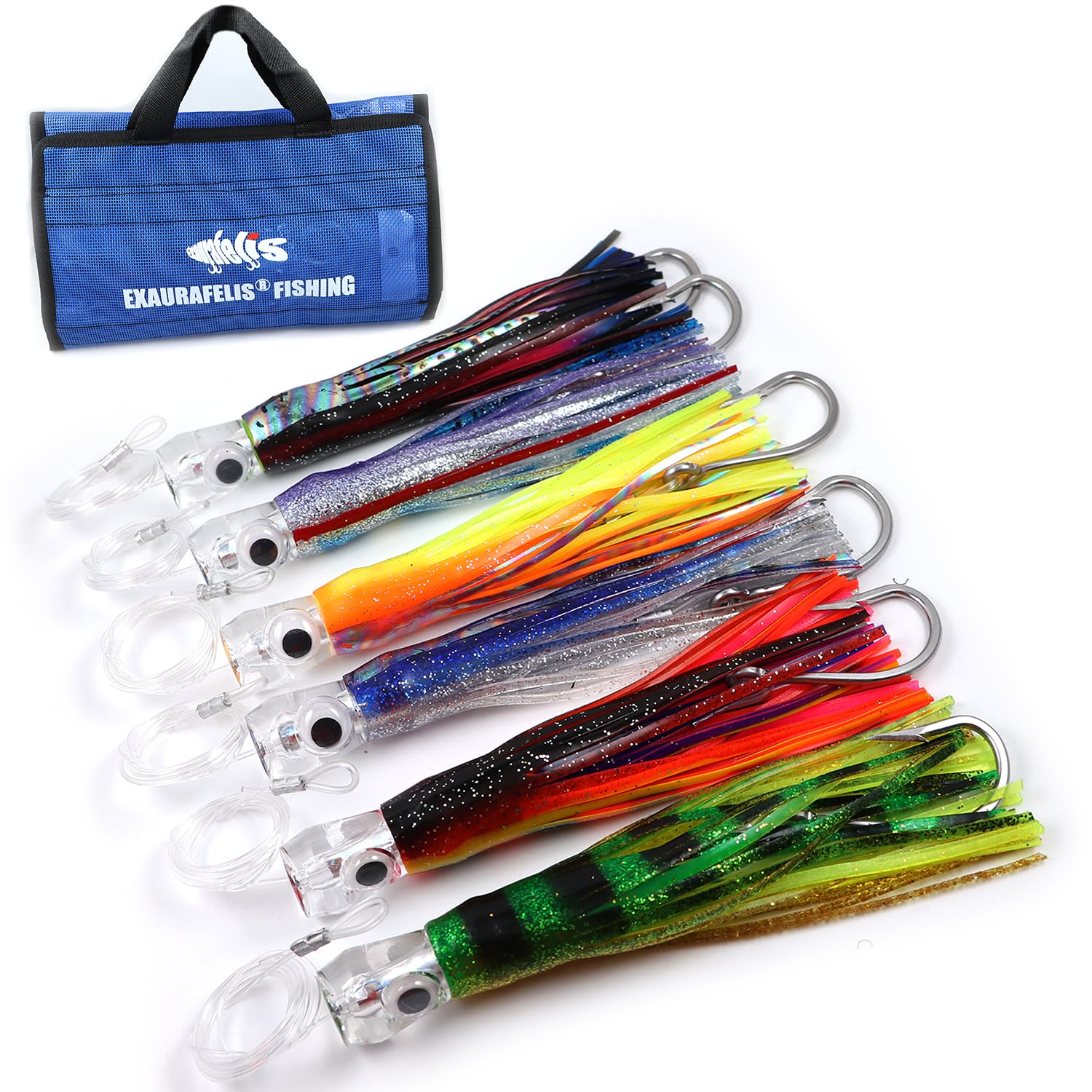 EXAURAFELIS Leurre de pêche à la traîne 16,5 cm 6 pcs