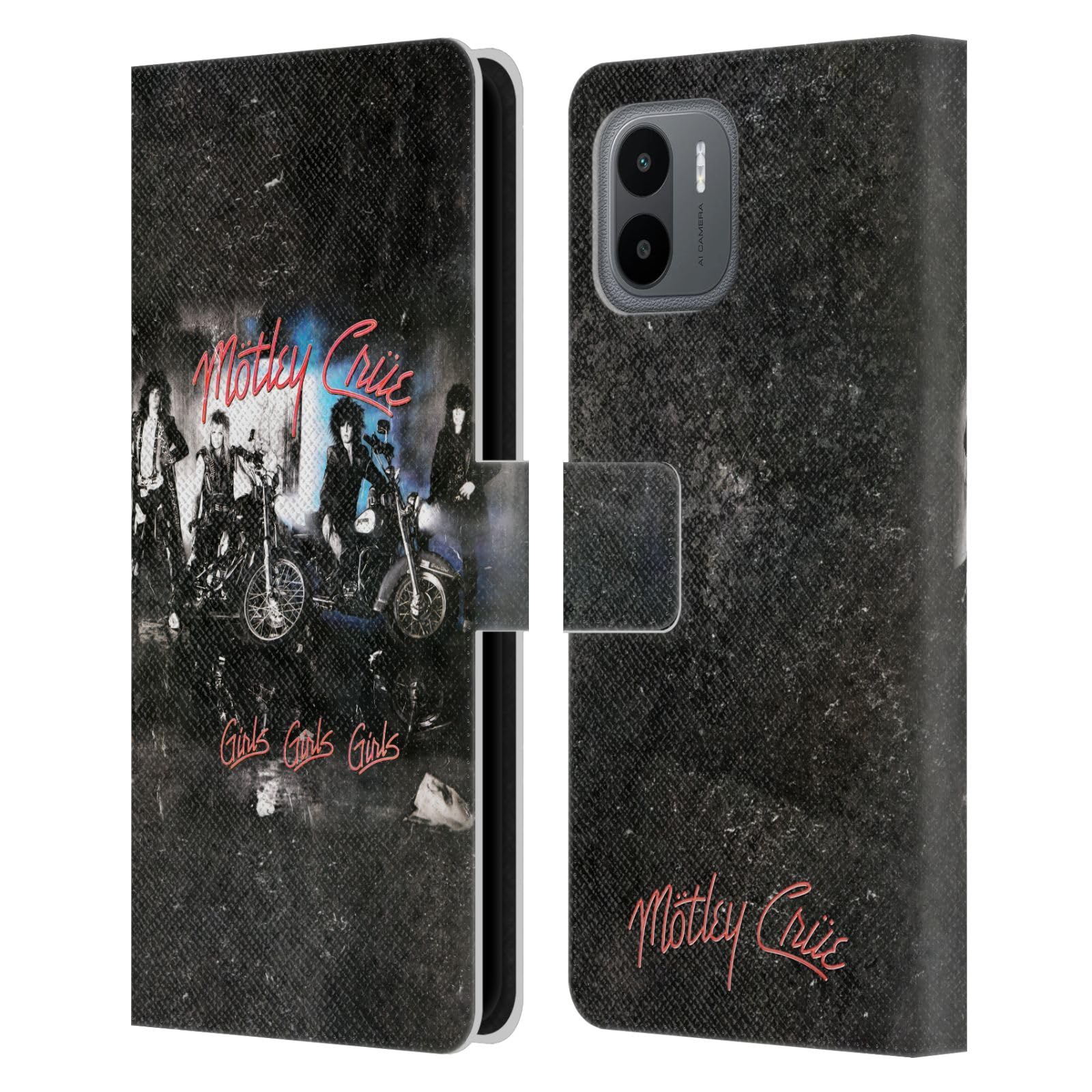 Head Case Designs Officially Licensed Motley Crue Girls Girls Girls Albums Leather Book Wallet Case Cover Compatible with Xiaomi Redmi A2