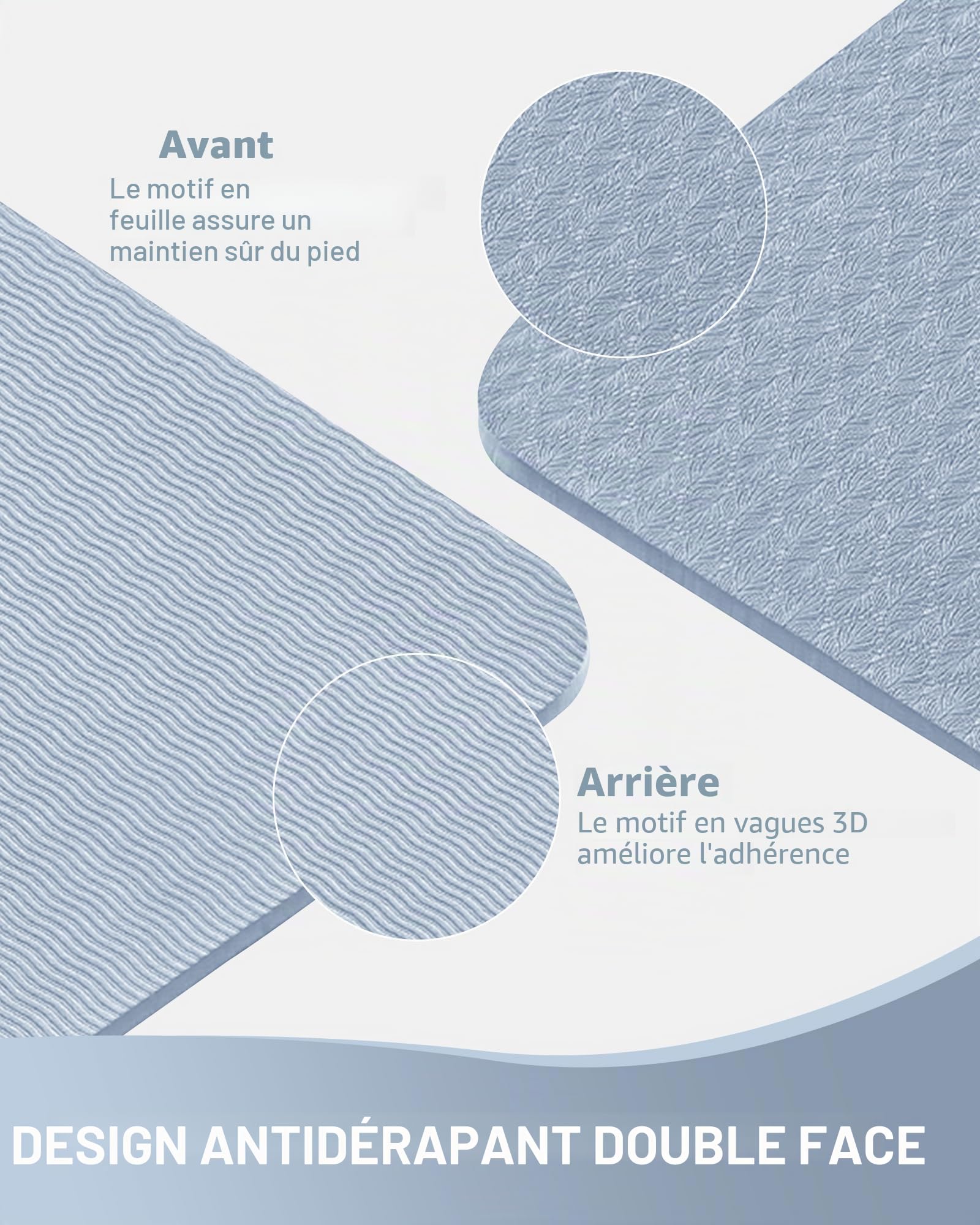 Good Nite Tapis de yoga de gymnastique et de pilates antidérapant pour femme 6 mm d'épaisseur avec sangle de transport TPE 183 x 61 x 0,6 cm