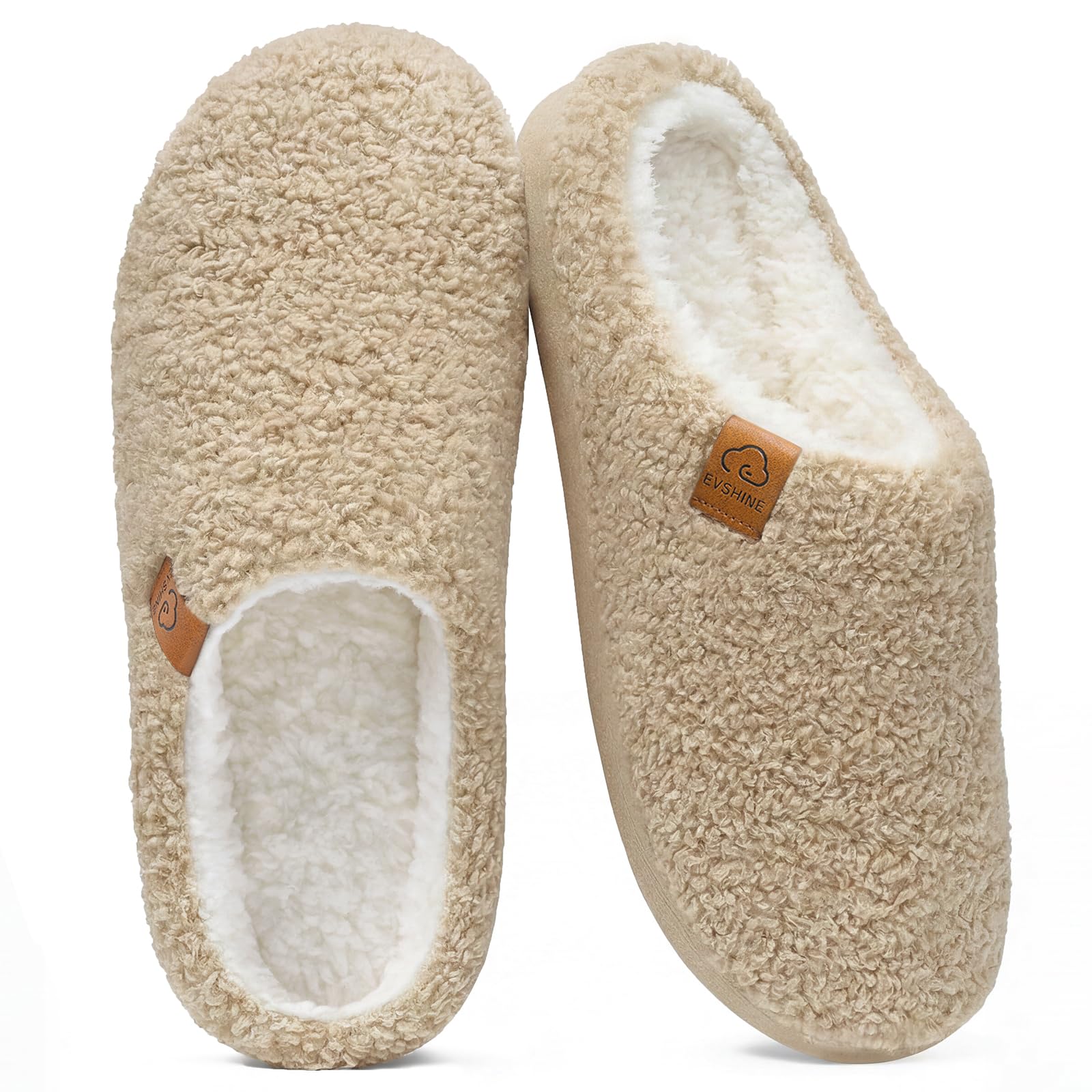 Evshine Memory Foam Fuzzy Slippers