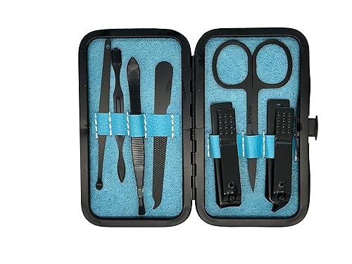 Juego de manicura y pedicura profesional prémium  Kit de manicura y pedicura de acero inoxidable  Herramientas para el cuidado de uñas y piel de