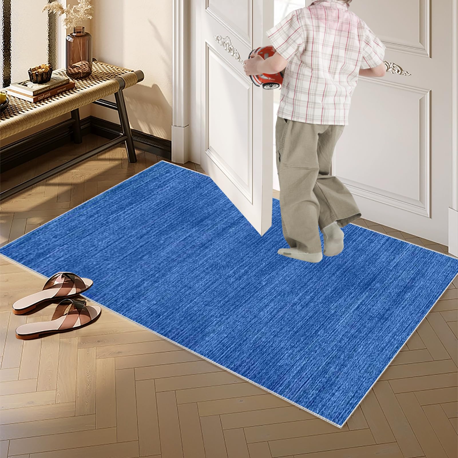 Dywan, bieżnik na korytarz, 50 x 350 cm, antypoślizgowy, dywan do kuchni, kuchni, nadaje się do prania, chodnik do przedpokoju, sypialni, salonu, wejścia