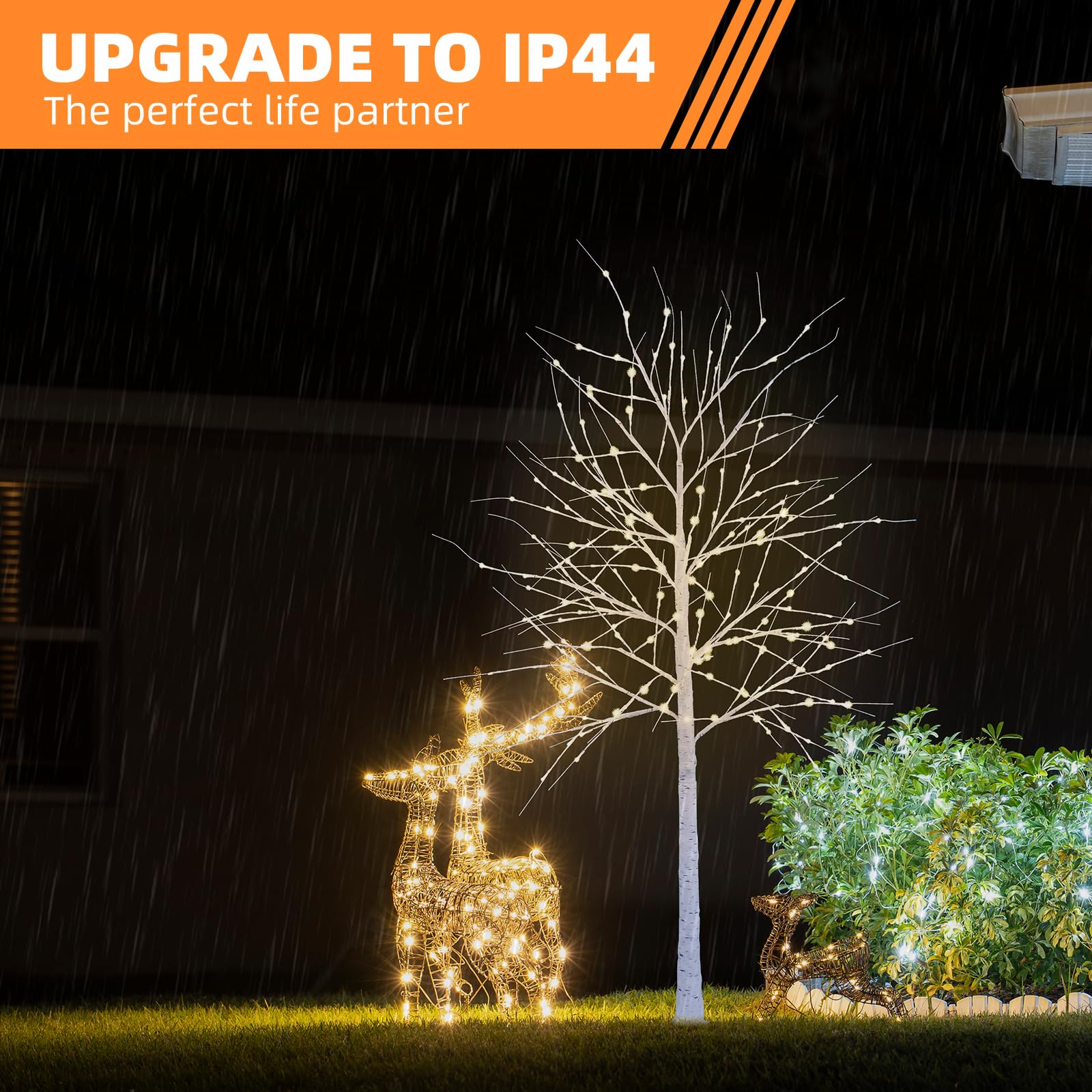 CCLIFE 150cm/180cm/220cm Árbol crezode Navidad Decoracion Led Luces Árbol Función de Memoria Artificial, 8 Efectos De Luces, Blanco Cálido/Blanco Frio,CushHom
