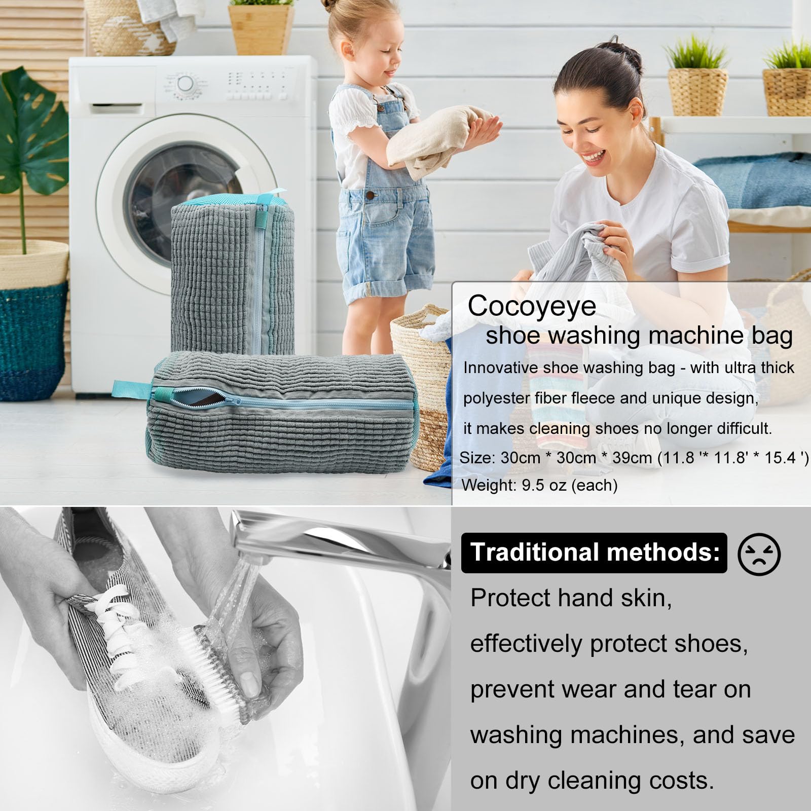 Filet Chaussure Machine à Laver Sac à Linge Pour Chaussures, Sac à Linge Pour Machine à Laver Et Sèche-linge, Sacs De Sac à Chaussures Pour Lave Linge