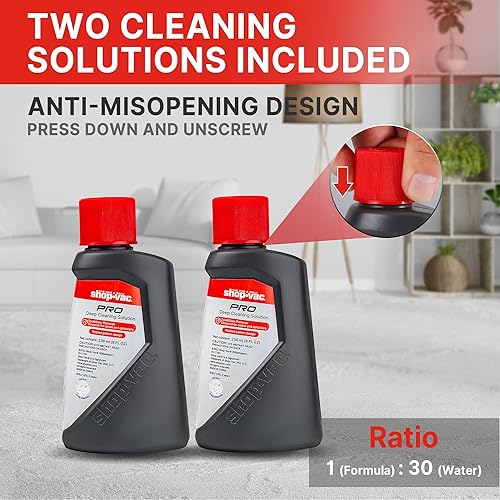 Miniatura 7 de Shop-Vac Máquina limpiadora portátil de alfombras y tapicería, potente limpiador de manchas para mascotas, sofá, alfombra, colchón, cortina y