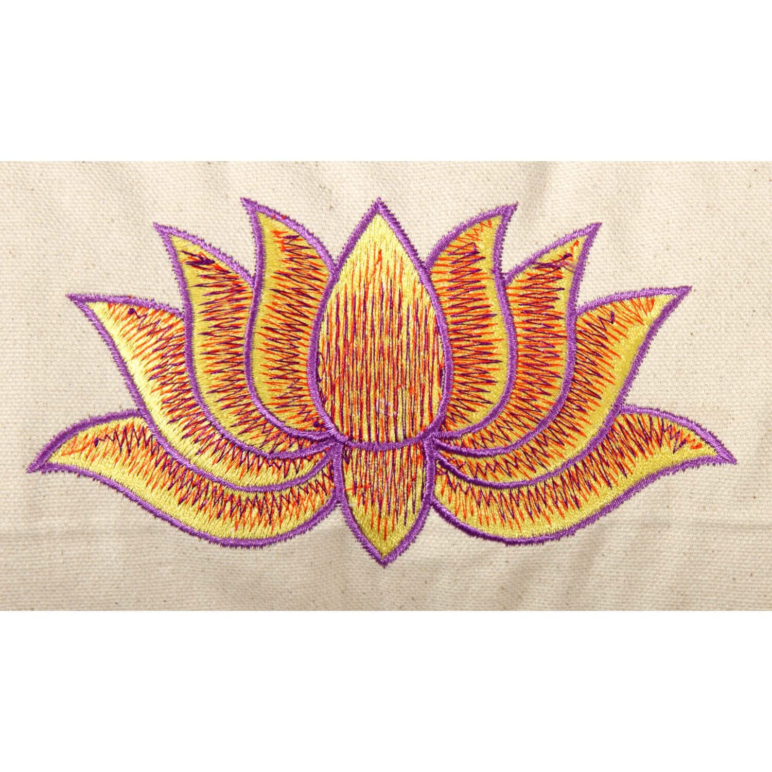 Yogabox Yogakissen Halbmond Basic Lotus Stick Multicolor, Natur