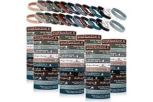 120 Religious Wristbands for Men and Women