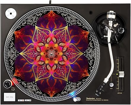 Red Flower - DJ Turntable Slipmat