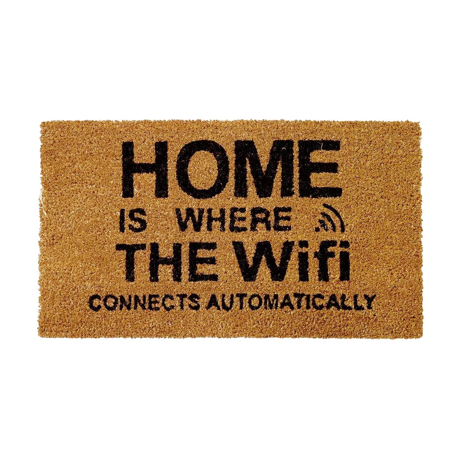 Onlymat Home WiFi Funny Coir Doormat