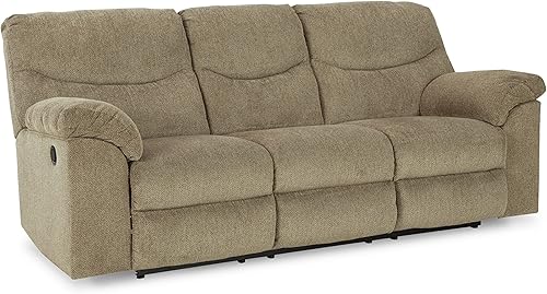 Miniatura 1 de Signature Design by Ashley Alphons - Sofá reclinable copetudo de transición, color gris claro