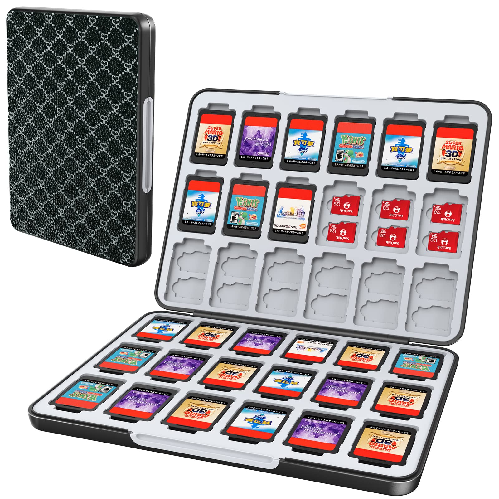 Amazon.com: HEIYING Game Card Case for Nintendo Switch&Switch OLED&Switch  Lite,Custom Pattern Switch Game Memory Card Storage with 36 Game Card Slots  and 72 Micro SD Card Slots. : Video Games