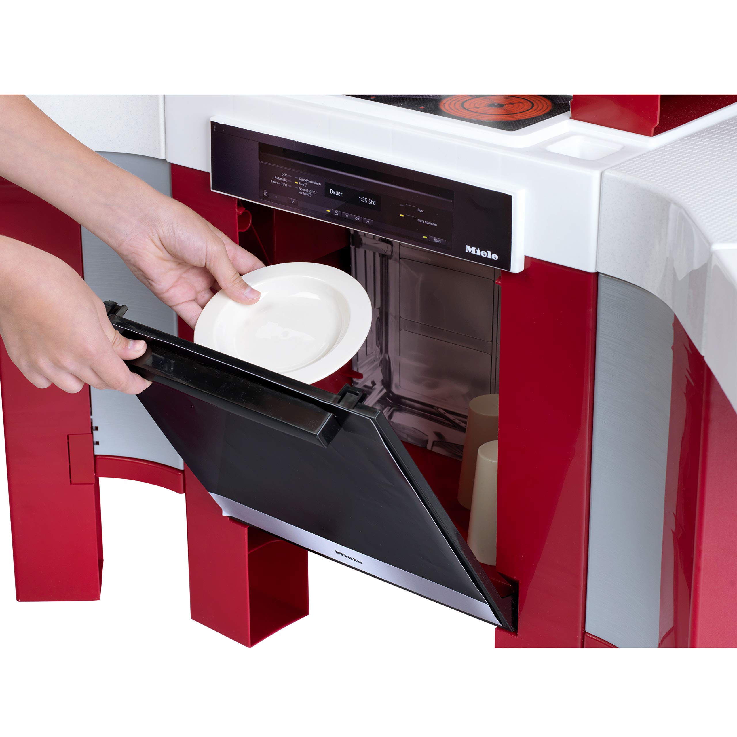 Theo Klein 7158 Cucina Miele Star, Cucina Giocattolo per Bambini Utilizzabile da Entrambi i Lati, con numerosi Accessori e Tante opzioni di Gioco, Giocattoli per Bambini dai 3 Anni in su