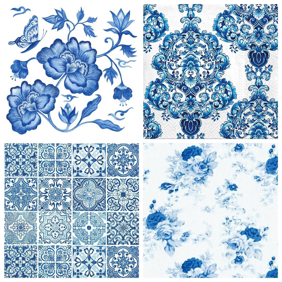 The Tissue Store Decoupage Paper Napkin - Birds and Butterflies