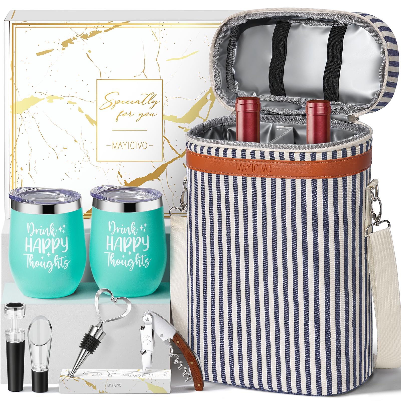MAYICIVO Wine Tote Gift Set