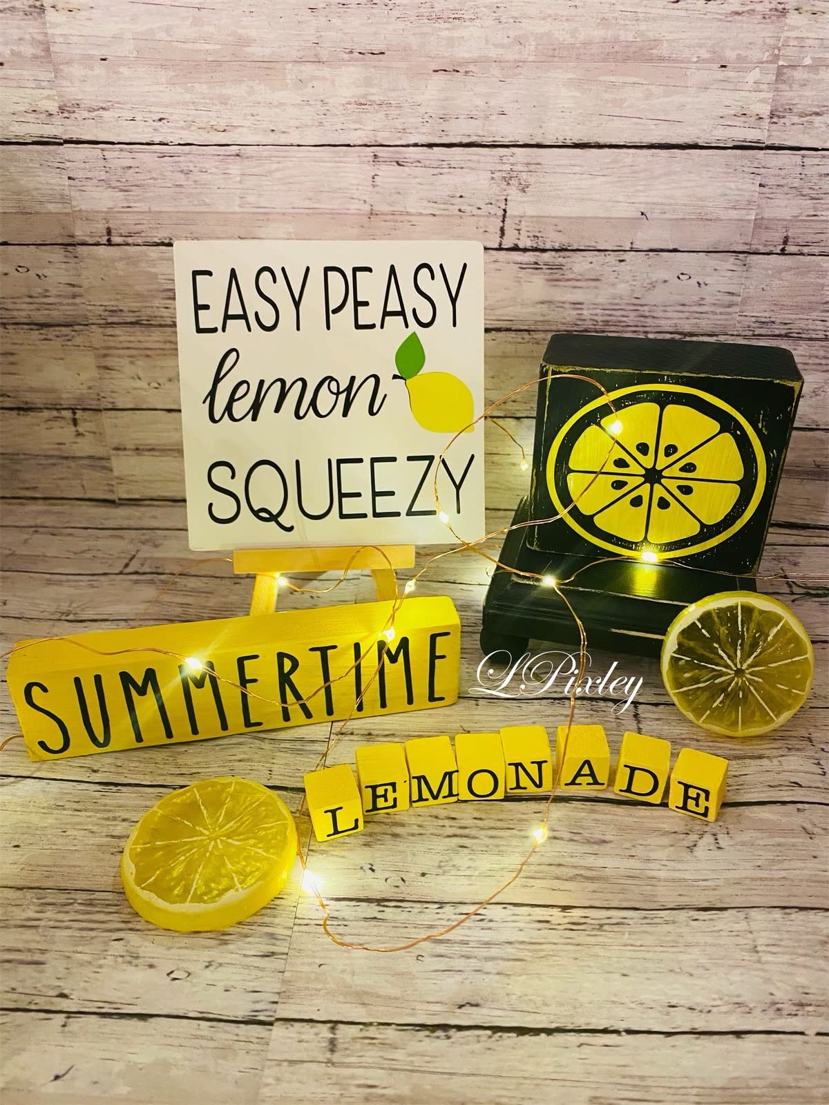 Deco Cuisine 10 Tranches De Citron Artificielles - Déco Cuisine Réaliste PVC | Faux Fruits Pour Décoration Permanente Accessoire Déco Cuisine