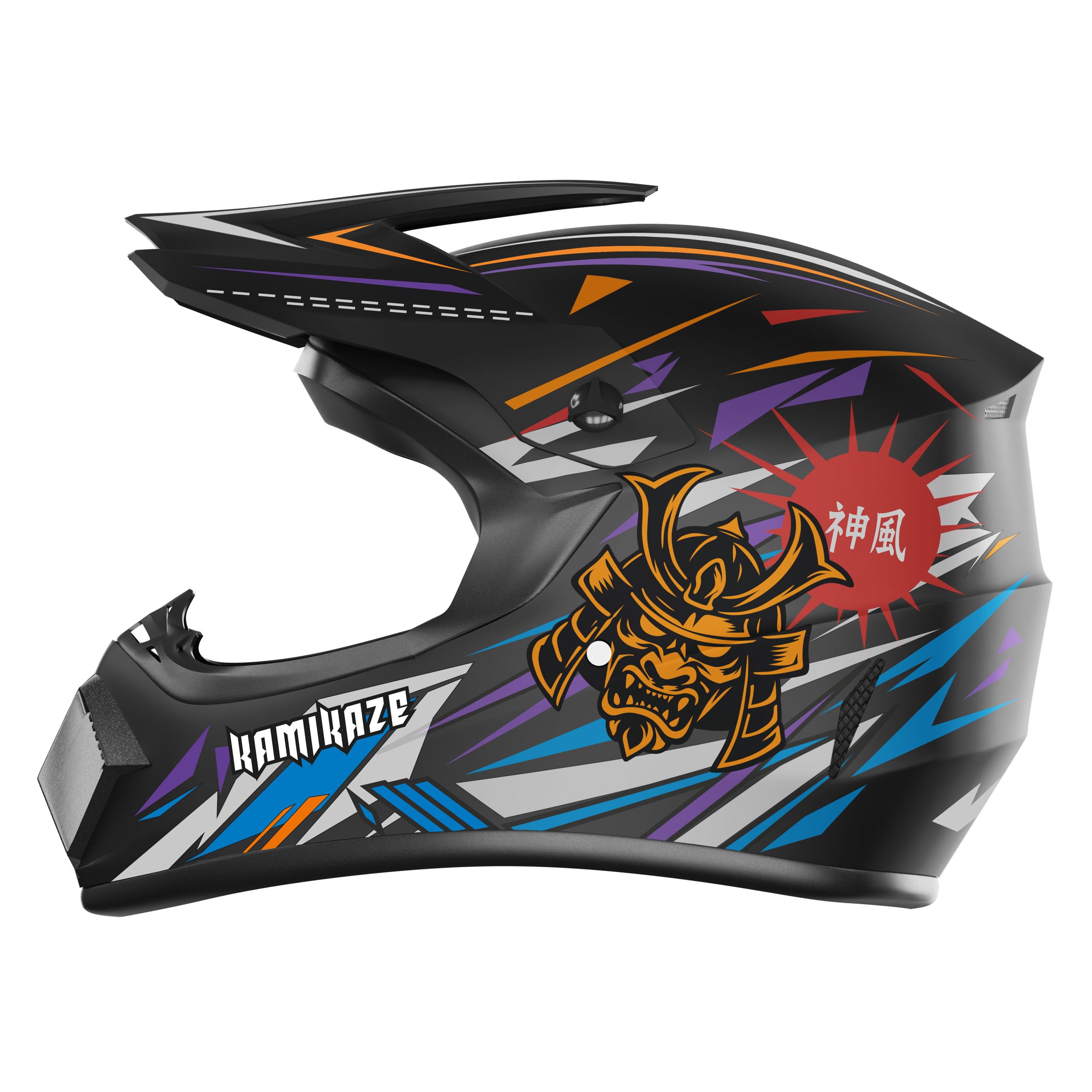 Casco integrale Kamikaze Ninja, taglie M, L e XL, casco protettivo per ciclismo, monopattino, BMX, enduro e downhill, leggero e resistente agli urti