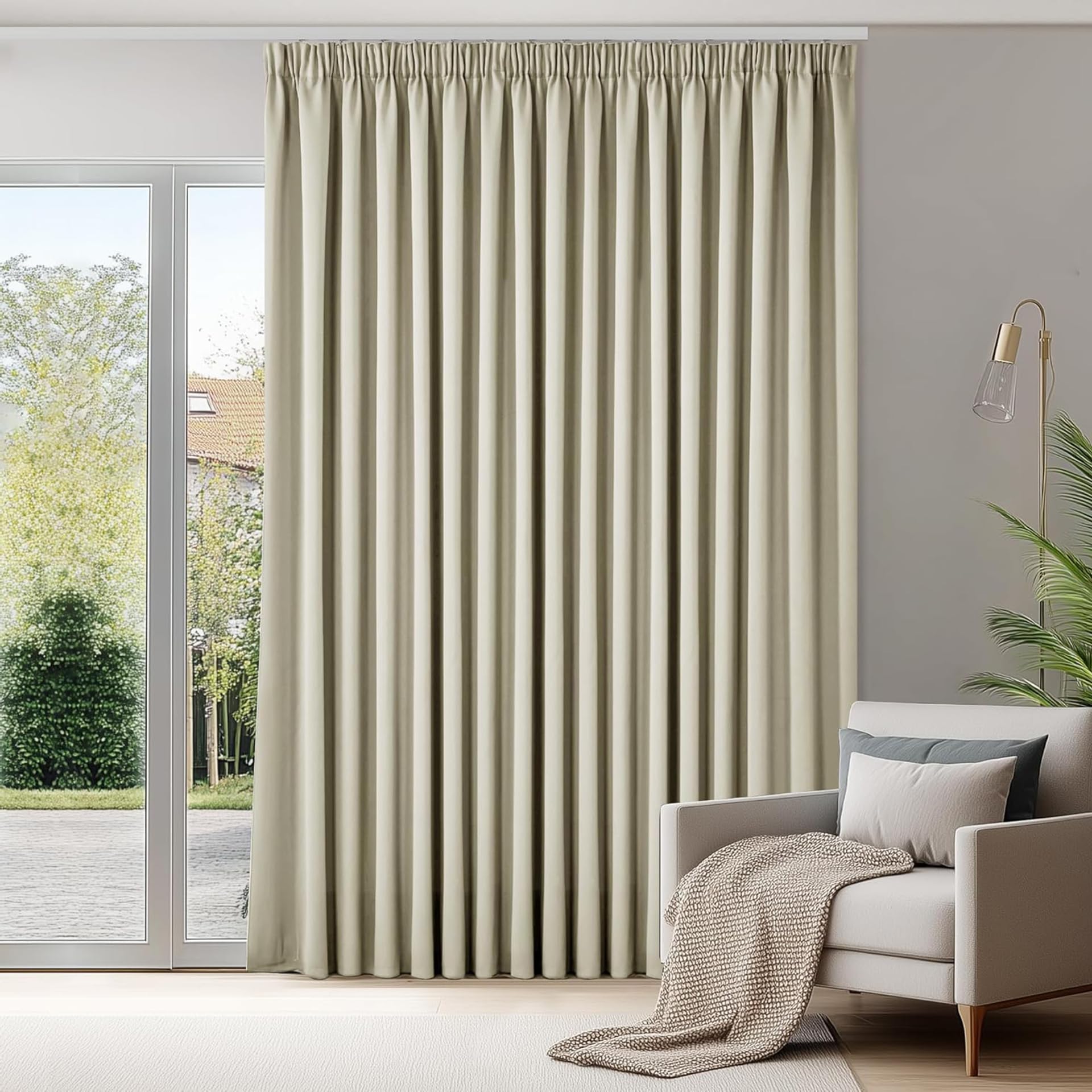Blackout ains 170 x 235 cm, ochrona przed promieniowaniem UV i krem przeciwsłoneczny, niestandardowe rozmiary i kolory, 1 zestaw do sypialni i pokoju dziecięcego, redukcja hałasu, zasłony