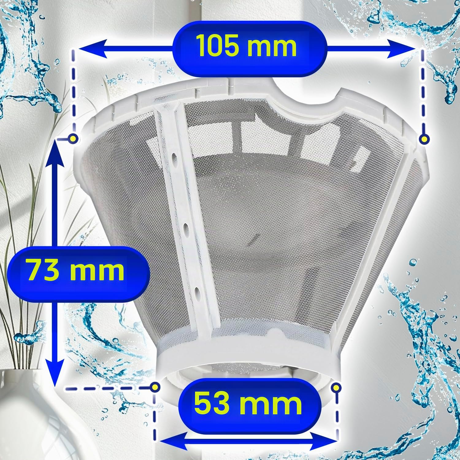 Filtro de Tamiz Fino para Lavavajillas Código Original 4011464 para Miele