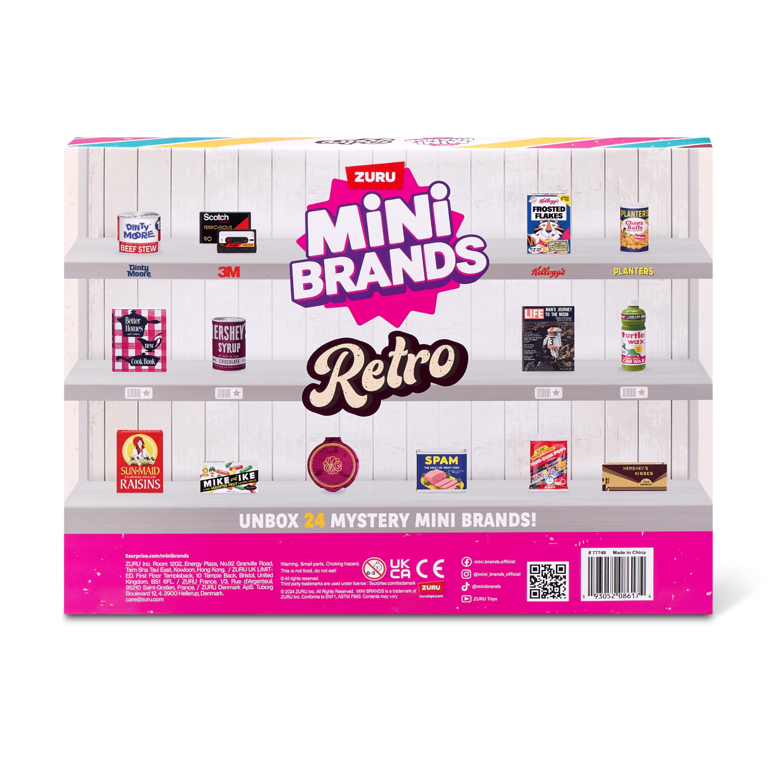 Mini Brands Retro Grocery Calendar Series 1 de ZURU, Miniaturas coleccionables para niños, niñas y coleccionistas