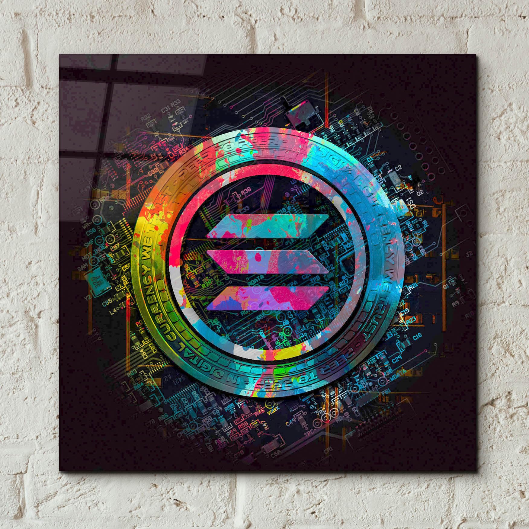 Epic Art Solana Crypto Power By Epic Portfolio Acrylic Glass | Desertcart  INDIA