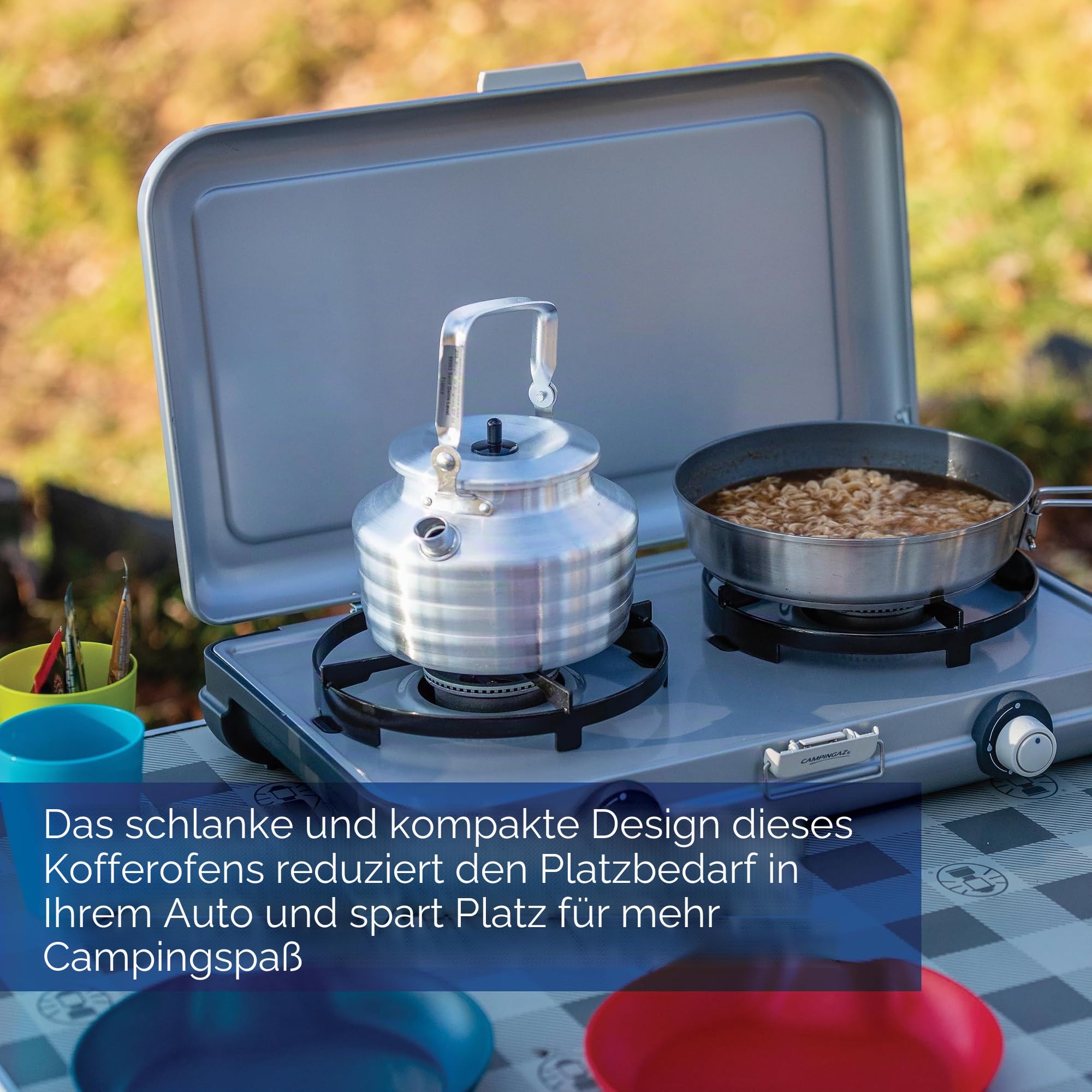 Campingaz Campingkocher, tragbar, 2 Gaskocher, Outdoor-Grill