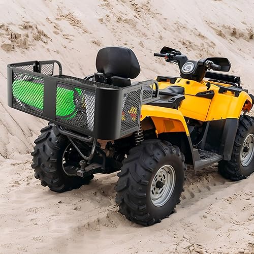 Miniatura 8 de Canasto trasero de anclaje universal Goplus ATV UTV, de acero, para caza