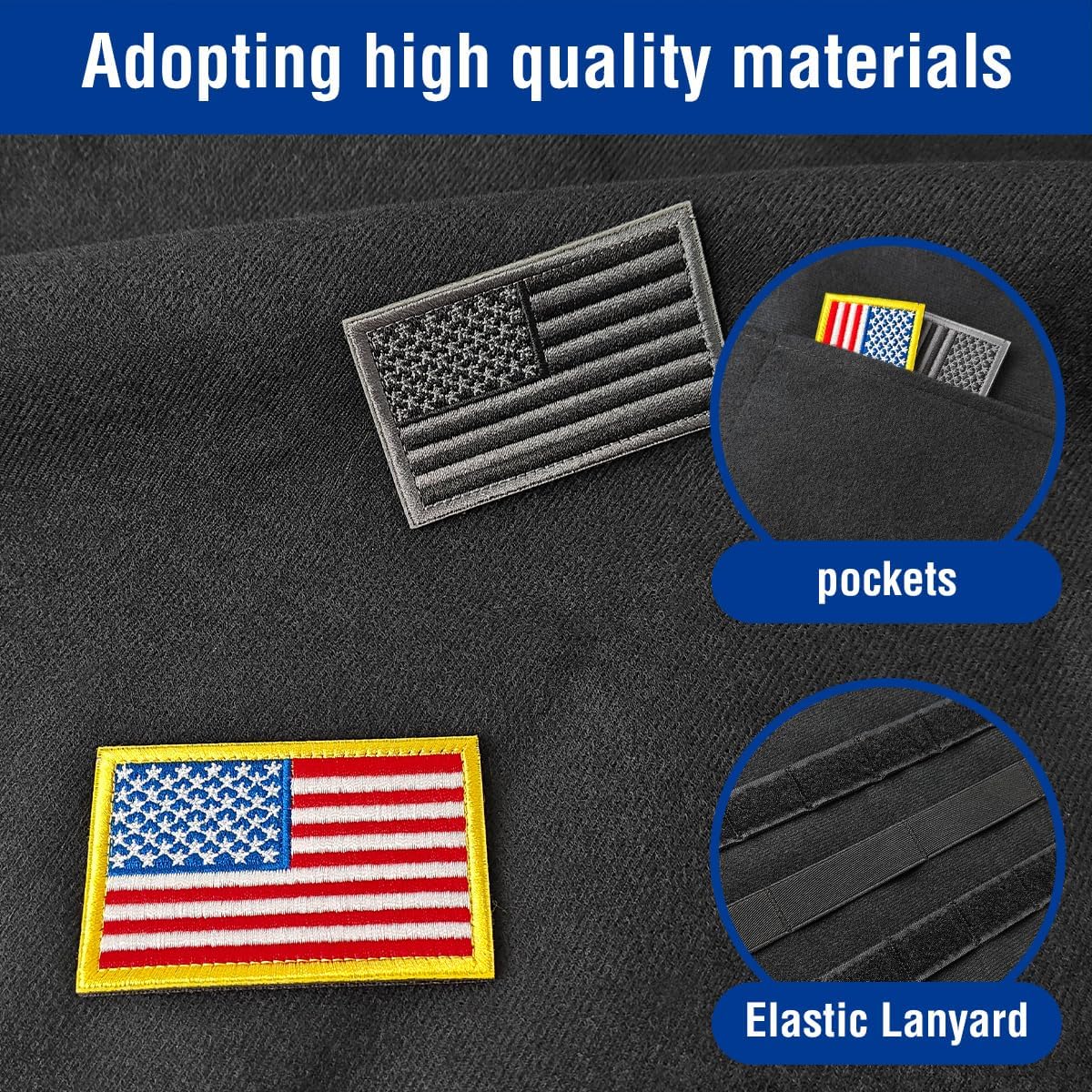 20 Pieces Random Tactical Morale Patch with Tactical Patch Display Holder Panel