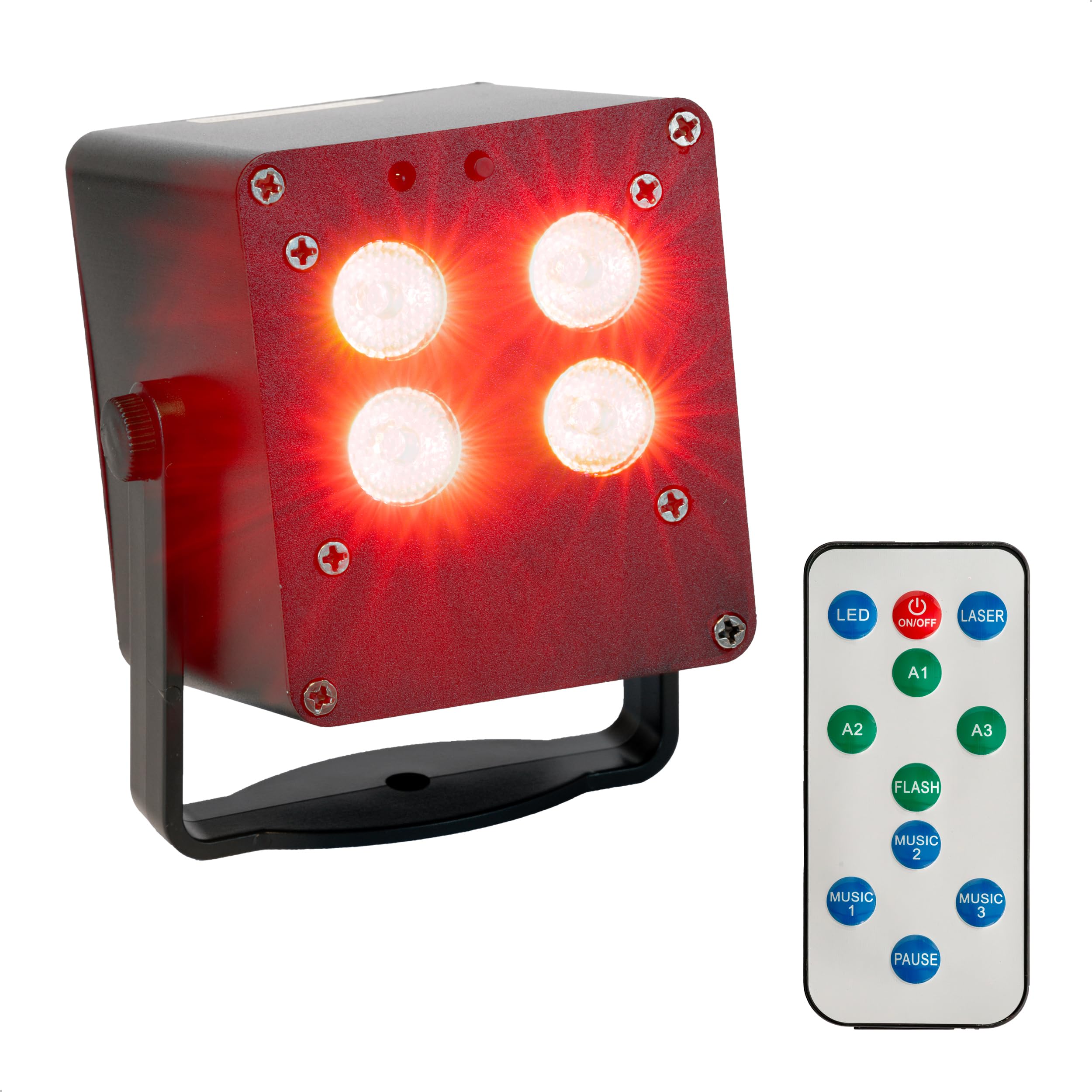 Ibiza - LED Light Effect Box - WASH Effect - 4 x 3W RGB - Battery Operated - Festive Atmosphere