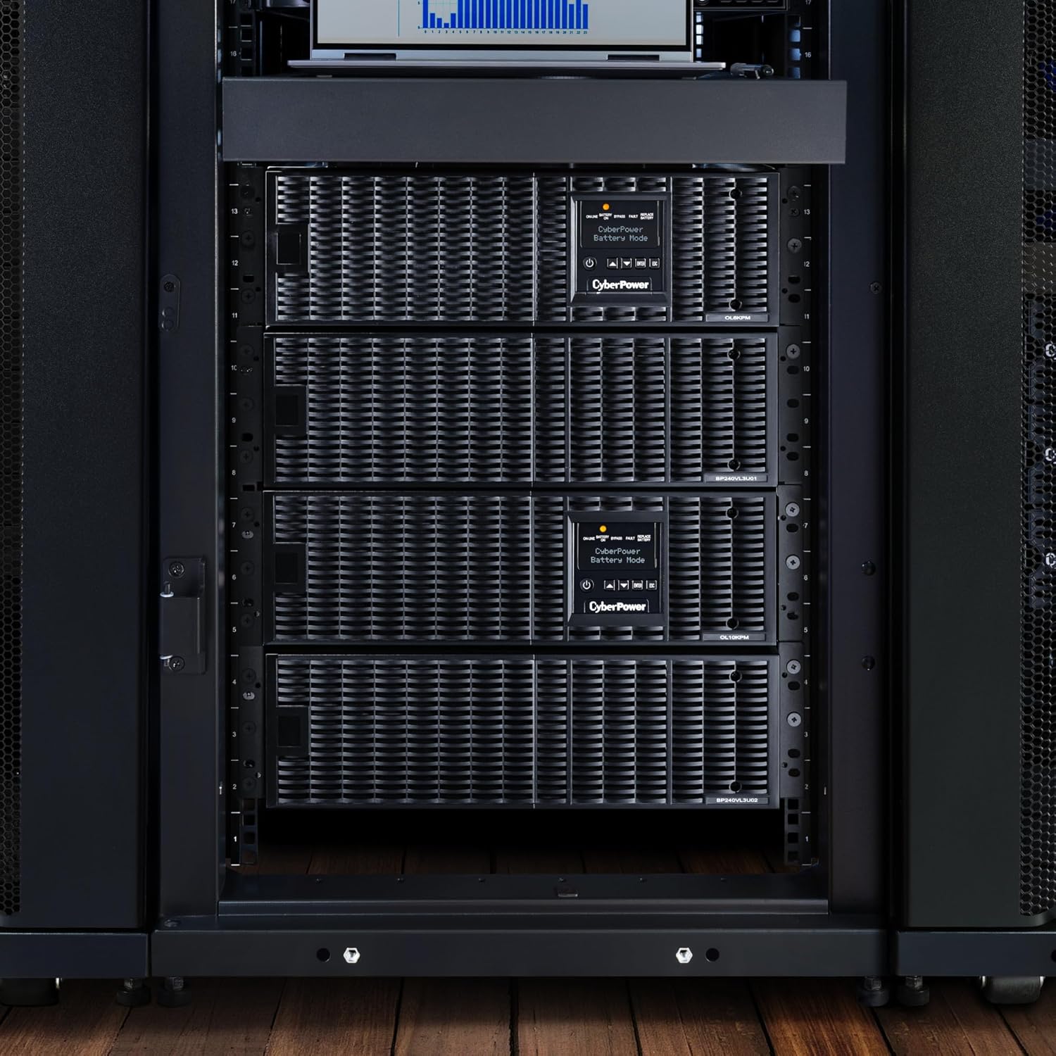 CyberPower OL6KRT Smart App Online UPS Battery Backup and Surge Protector, 6000VA/5400W, 4 Outlets, 6U Rack/Tower, Pre-Installed RMCARD205, UL Certified