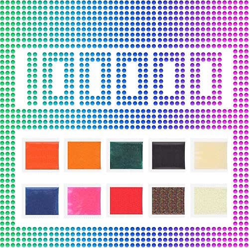 Munición de gel colorida, munición de repuesto para pistola de bola de salpicaduras (9 paquetes, 10000 por paquete, munición de pistola de gel de