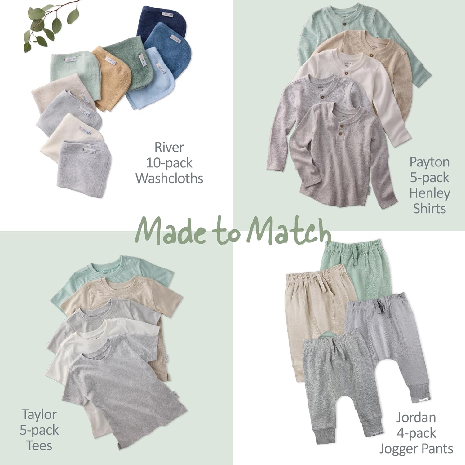 Unisex-Baby Jordan 8-Pack Jogger Pants 100% Organic Cotton Bottoms for Boys & Girls - Image 5