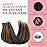GOO GOO Clip in Hair Extensions Real Human Hair, Remy Human Hair Extensions Clip ins for Women, Natural Human Hair, 18inch 120g 7Pcs, 2C/4E/6C Brown Sugar Swirl Highlights