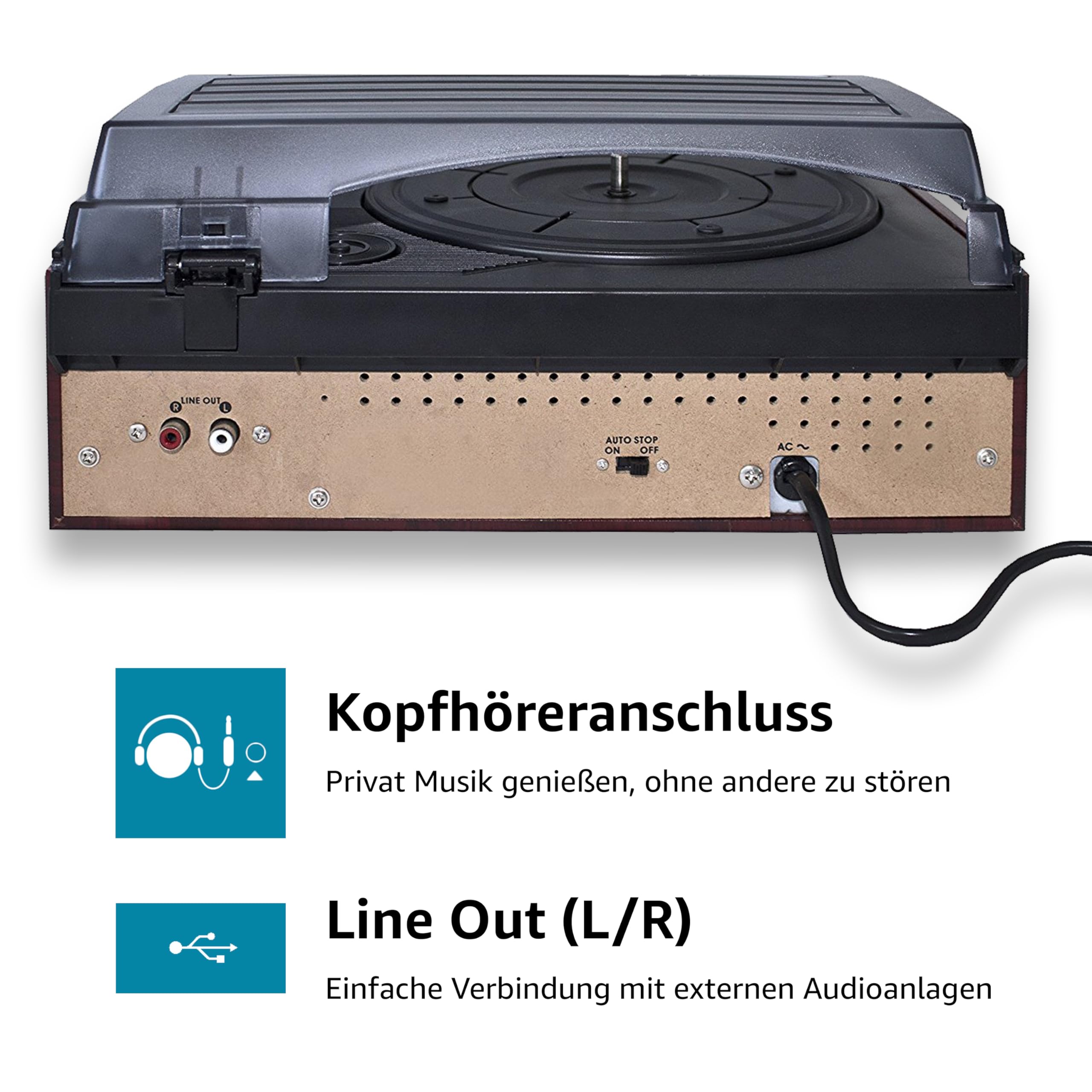 Karcher KA 8050 Platine vinyle Haut-parleurs intégrés Argent (Import Allemagne)
