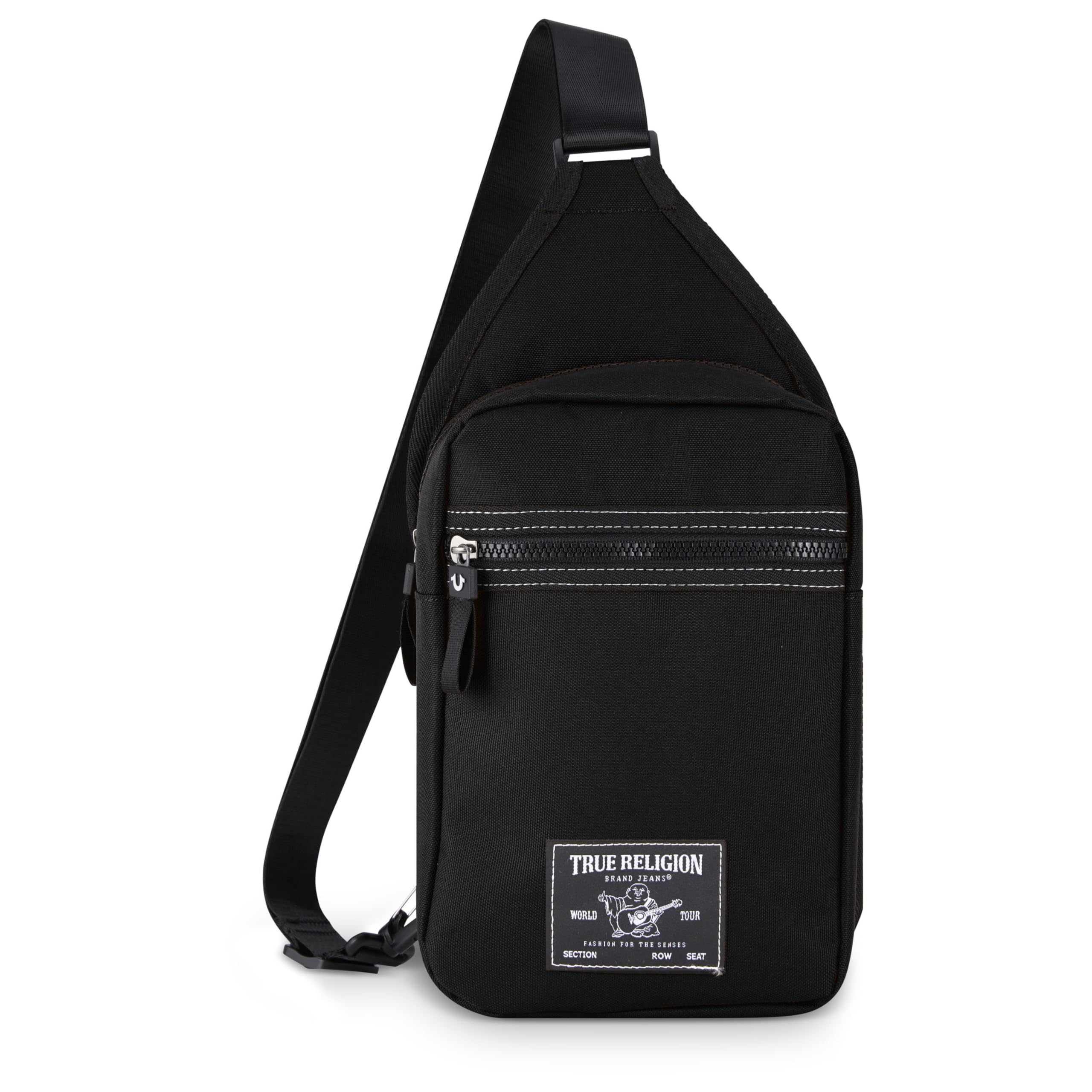 True Religion Crossbody Bag Men – Casual Shoulder Sling Bag for Men, Small Travel Men’s Crossbody