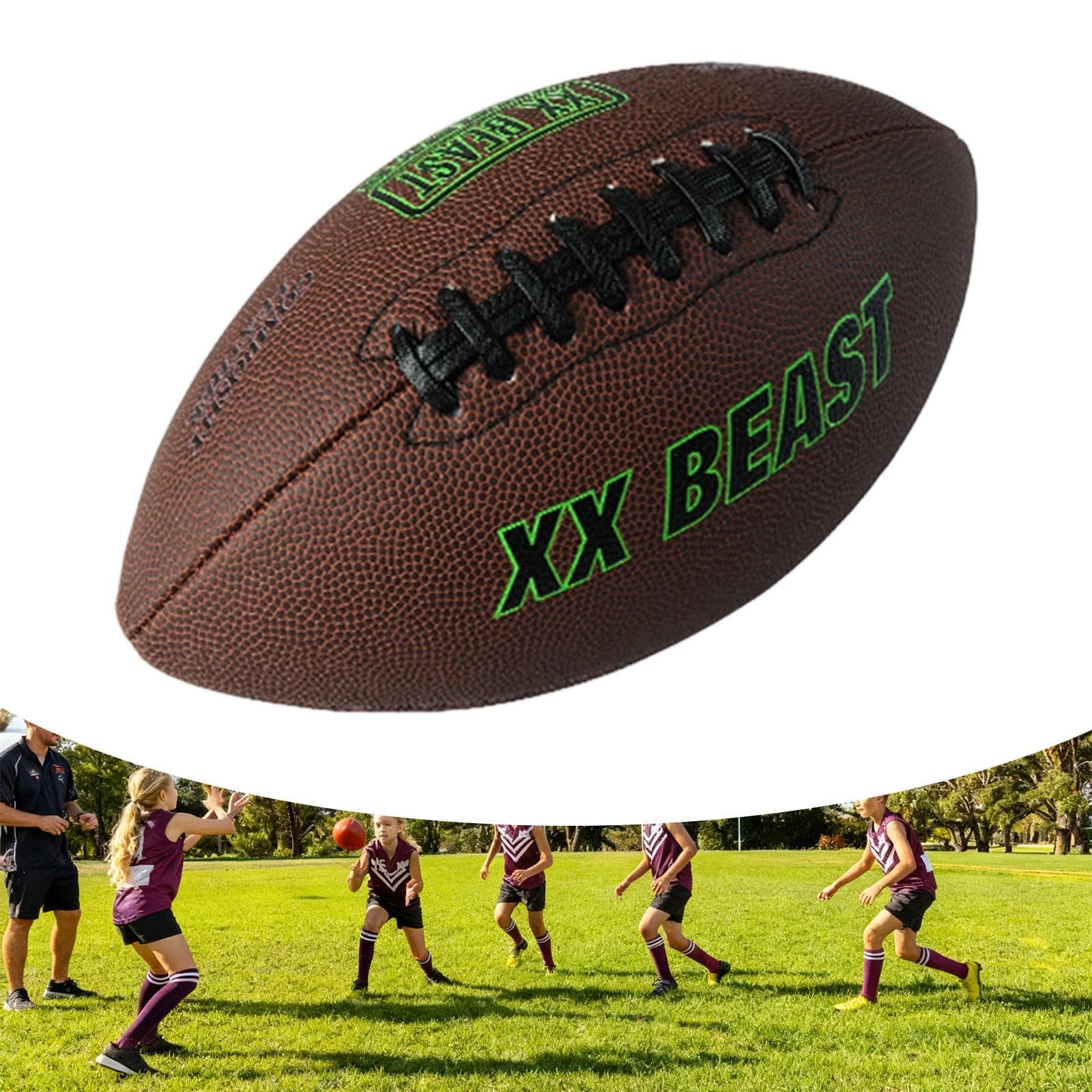 Balón de Rugby y Fútbol Americano, Resistente al Agua, Antideslizante, Deportivo, para Graduación y Halloween- Talla 7