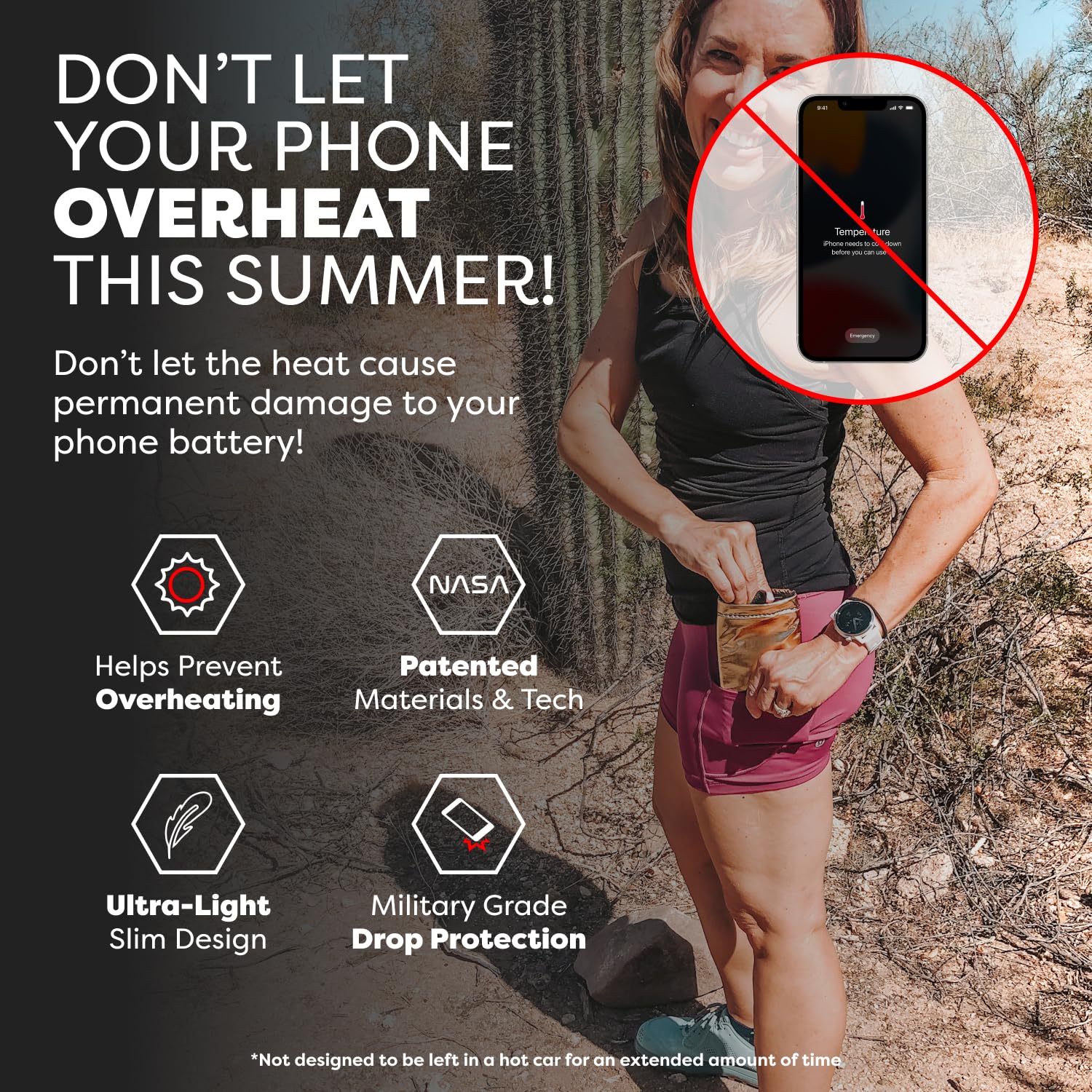 Phoozy Apollo Plus - Estuche térmico para teléfono inteligente iPhone, Samsung, Huawei, Xiaomi, funda con revestimiento suave, protege de temperaturas extremas, ayuda a ahorrar batería, dorado