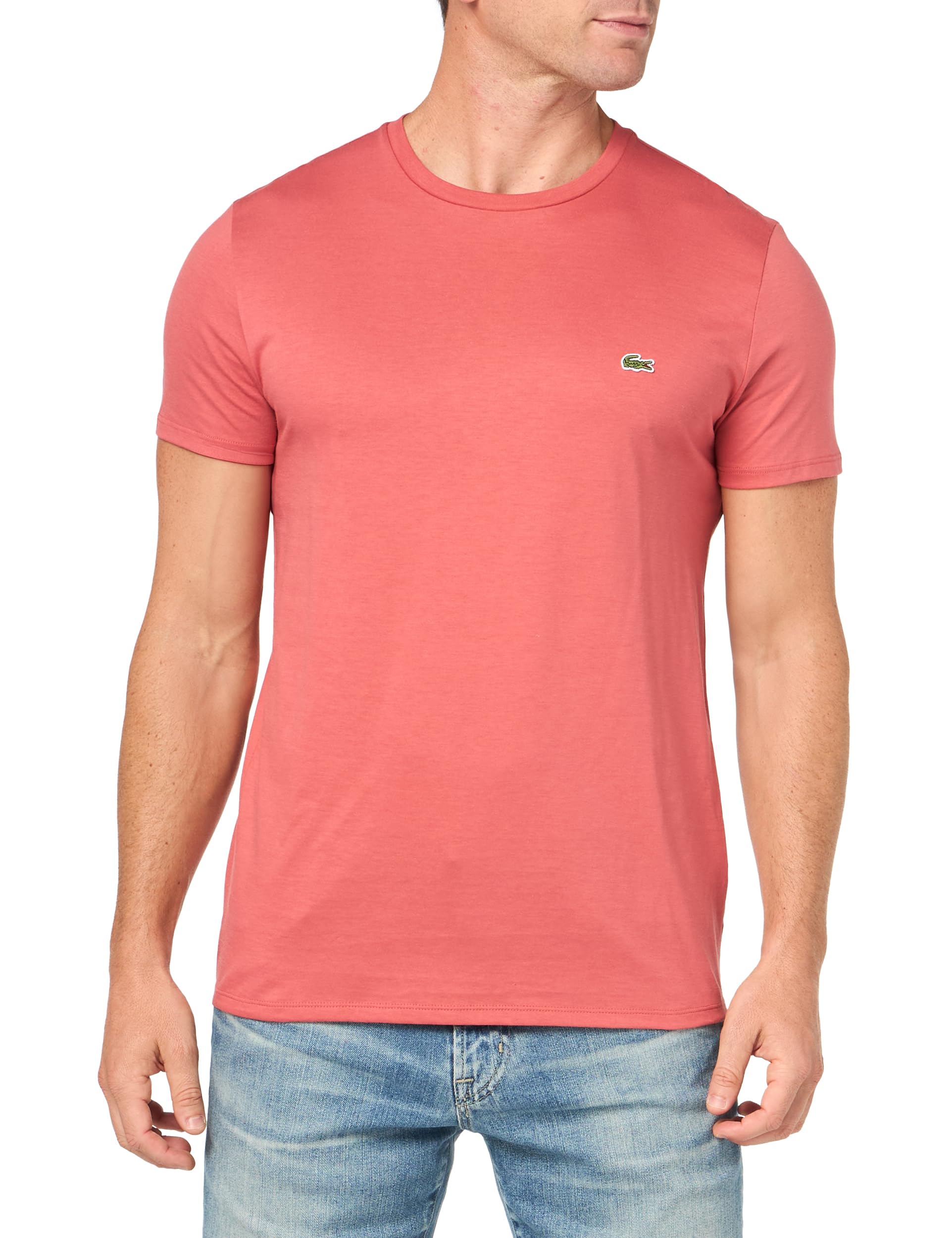 LacosteMen's Short Sleeve Pima Crewneck T-shirt