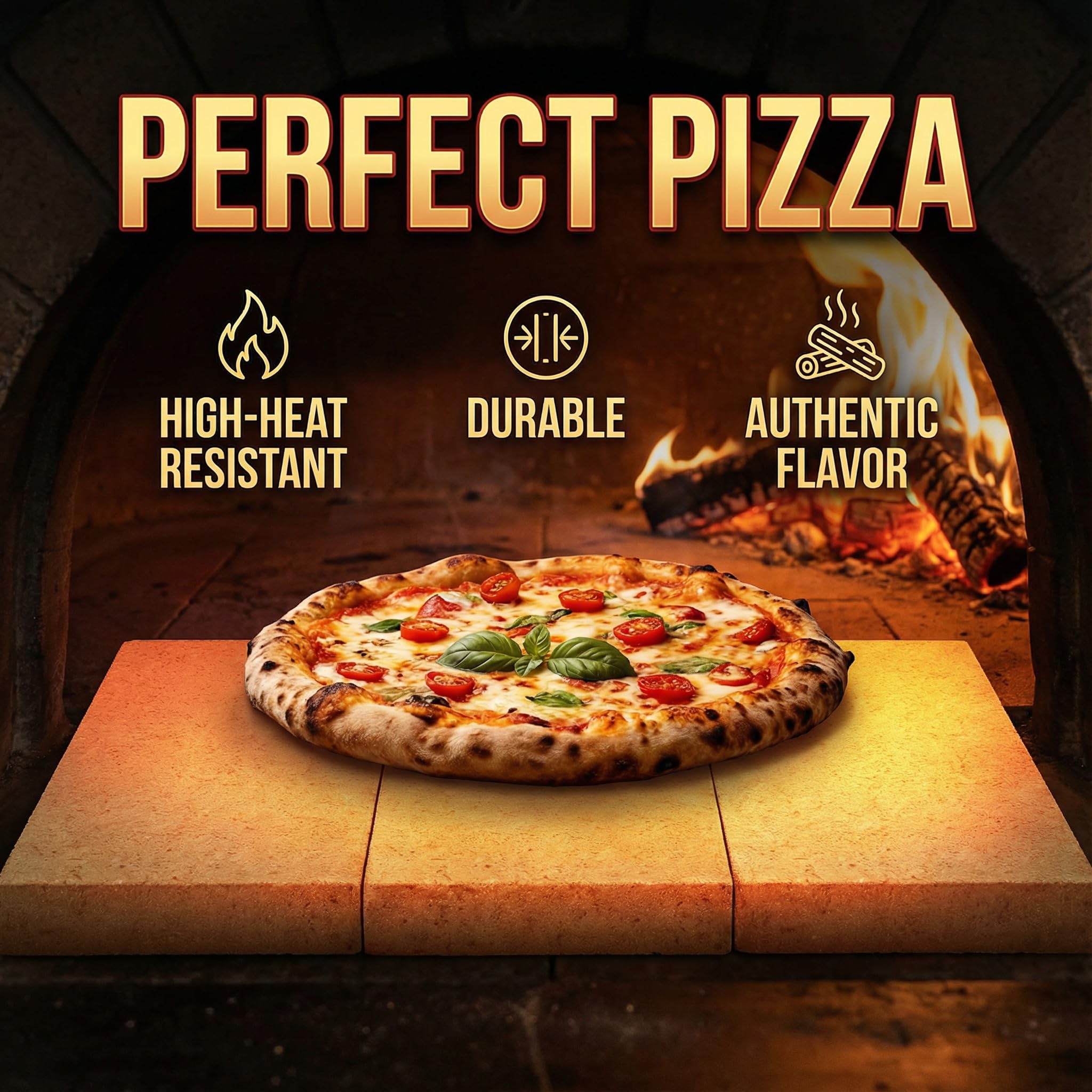 Paquete de 6 ladrillos refractarios de alta temperatura aislantes de 1,648.9 °C – 9 x 4.5 x 1.25 pulgadas ladrillos refractarios de arcilla refractaria para horno de pizza, estufa de leña