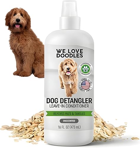 We Love Doodles Spray Desenredante para Perros - Acondicionador Sin Enjuague para Perros - Spray Desenredante para Perros - Spray Dematizante para