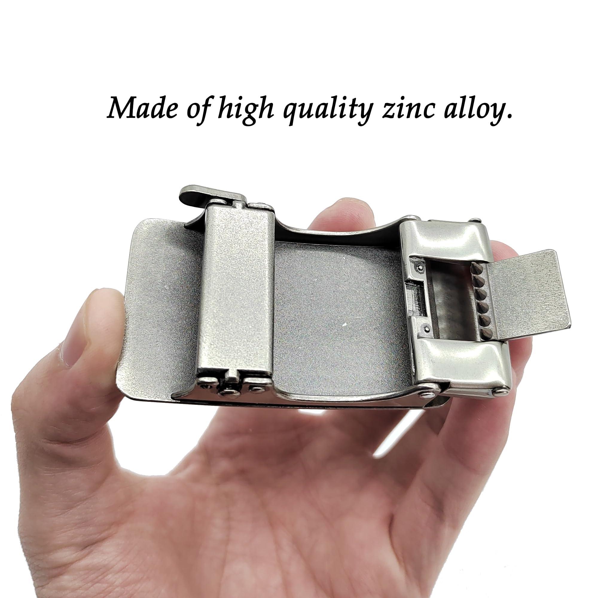CHENNAN Vintage Alloy Automatic Buckle, Automatic Ratchet Replacement Buckle, Automatic Belt Buckle with Eagle Head Fit For 35mm Wide Belt, 1PC