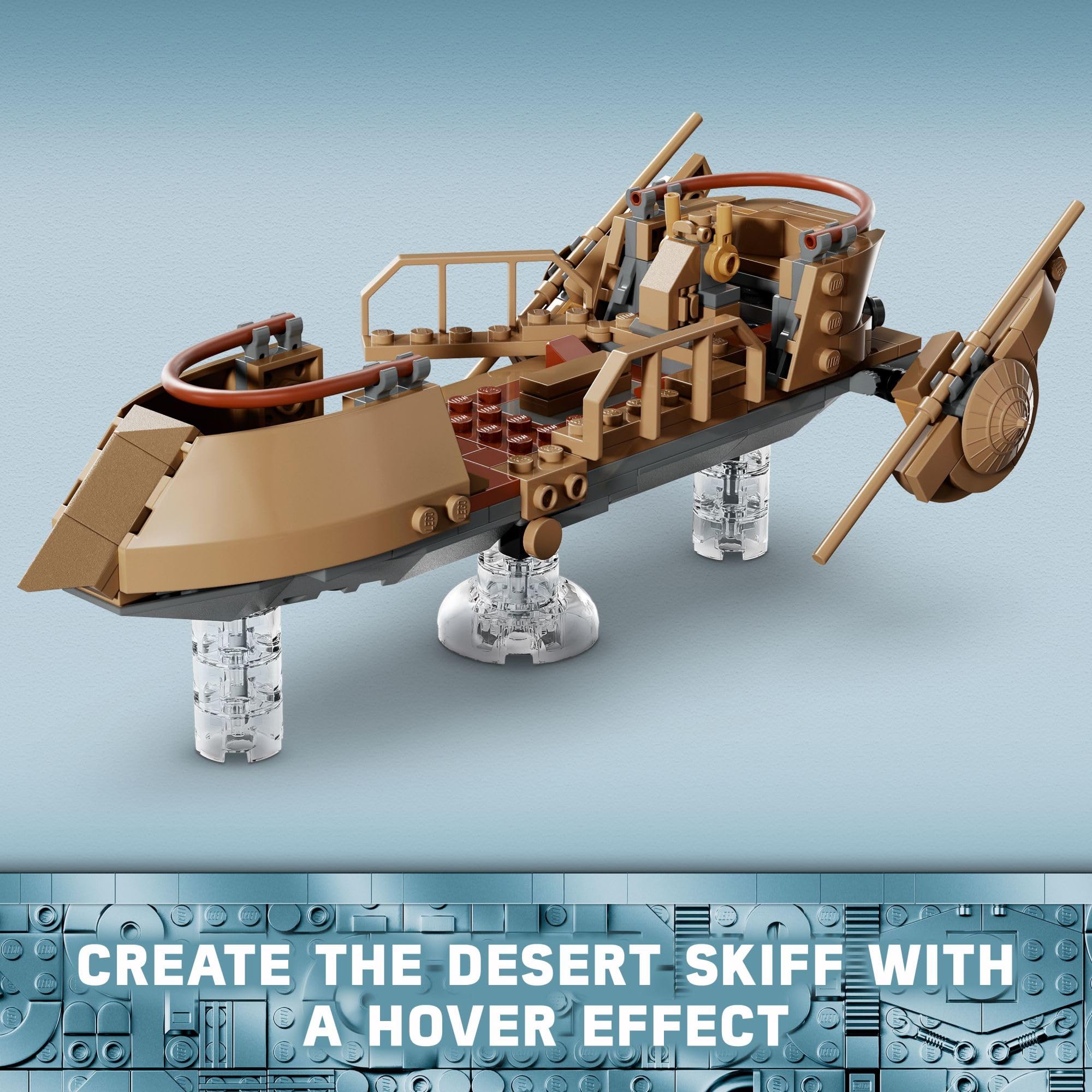 LEGO Star Wars: Return of The Jedi Desert Skiff & Sarlacc Pit, Vehicle Building Set with 25th Anniversary Minifigure Nien Nunb, Collectible Toy for Star Wars Fans, Gift for Kids Ages 9 and Up, 75396 - Image 4