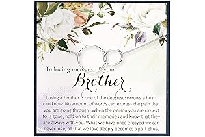 In Loving Memory of Brother Necklace: Cherish Deceased Brother's Bond Forever